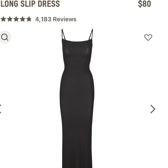 SKIMS LONG SLIP DRESS - Picture 5 of 11